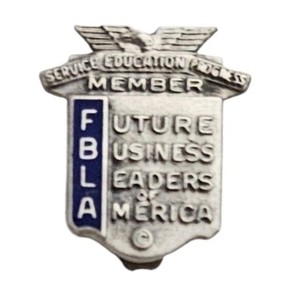 FBLA Service Education Progress Member Sterling Pin, L594 - Picture 1 of 5